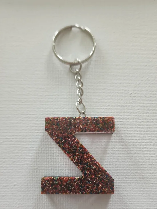 Letter z Keychain resin - Picture 1 of 2